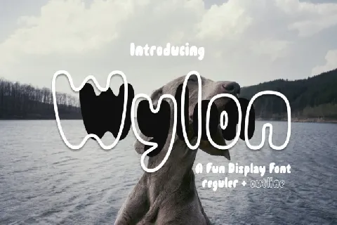 Wylon Outline font