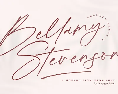 Bellamy Stevenson font