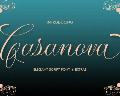 Cassanova Script font