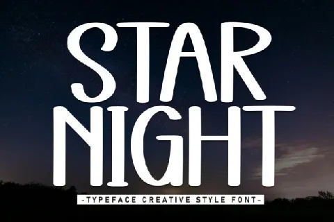 Star Night Display font