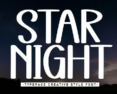 Star Night Display font