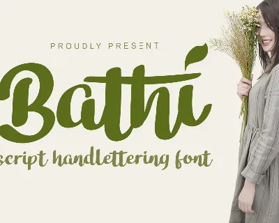 Bathi font