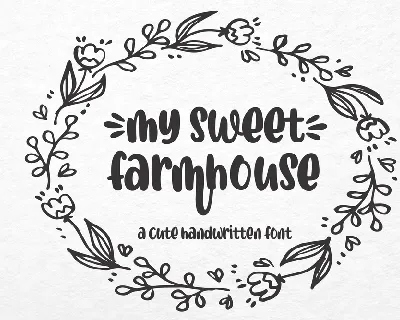 mysweetfarmhouse font