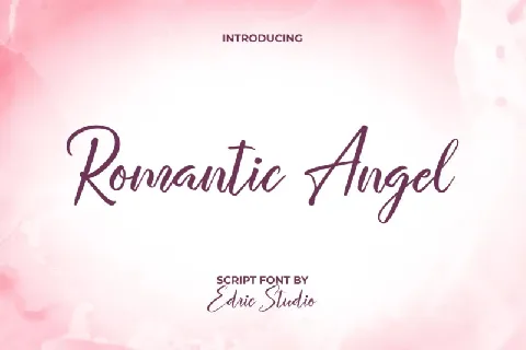 Romantic Angel font