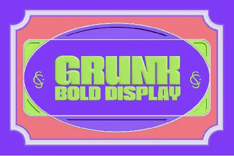Grunk Bold Typeface font