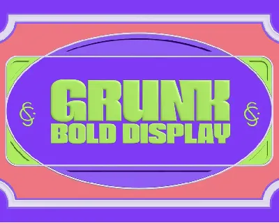 Grunk Bold Typeface font