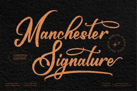 Maschester Signature font