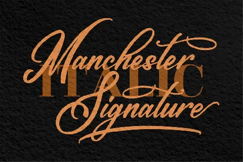Maschester Signature font