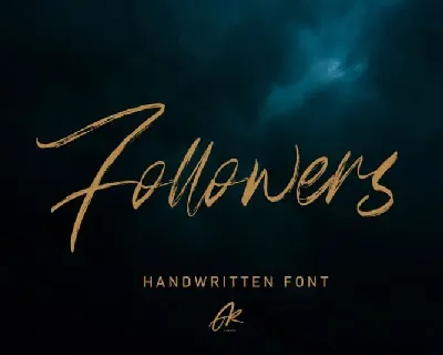 Follower Brush font