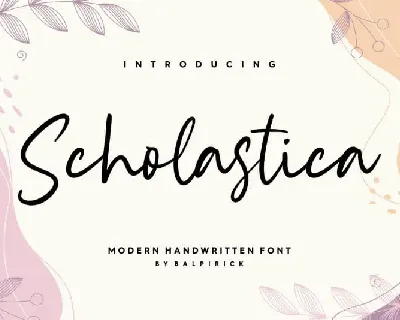 Scholastica Modern Handwritten font