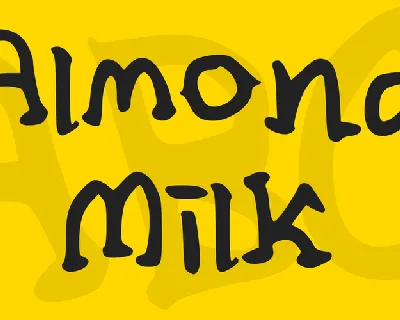 Almond Milk font