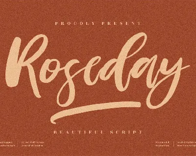 Roseday font