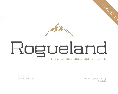 Rogueland Slab font