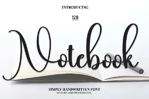 Notebook Script Typeface font