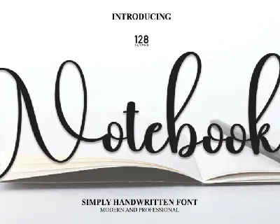 Notebook Script Typeface font