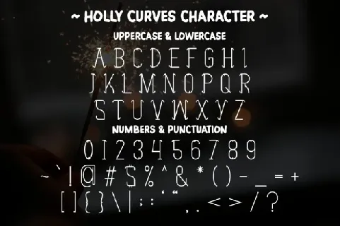 Holly Curves font