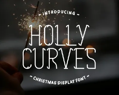 Holly Curves font