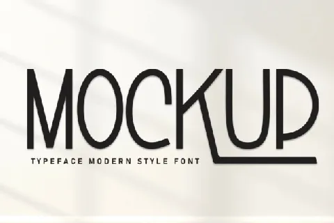 Mockup Display font