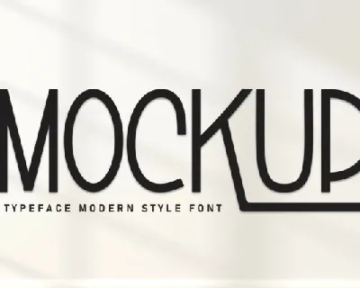 Mockup Display font