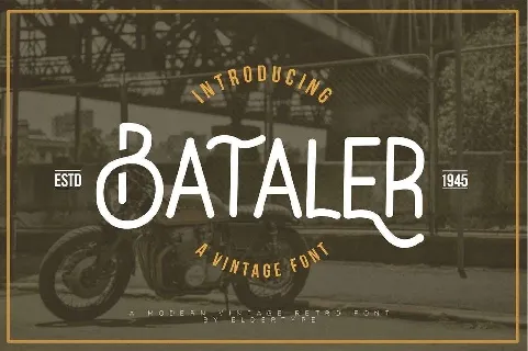 Bataler Typeface Free font