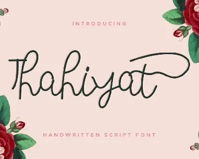 Thahiyat Demo font