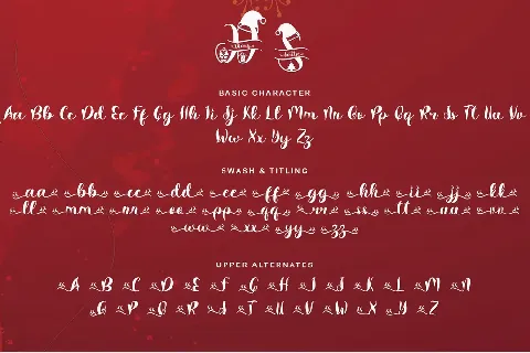 Diary Santa Monogram font