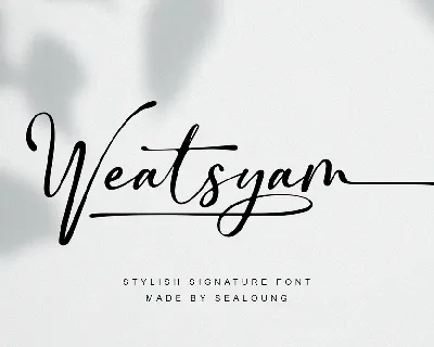 Weatsyam font