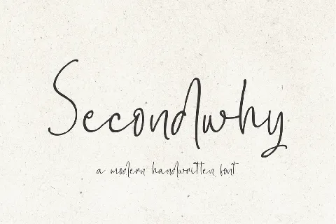 Secondwhy font