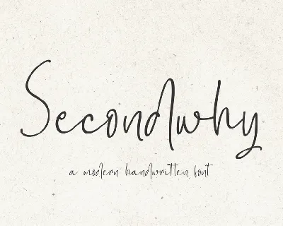 Secondwhy font