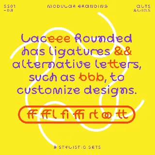 Bauhaus Lace Rnd Display font