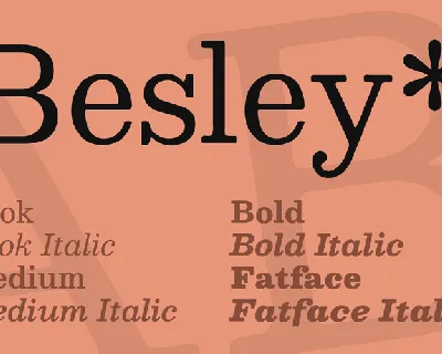 Besley* font