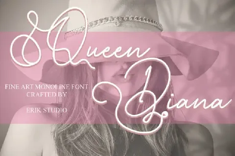 Queen Diana Script font