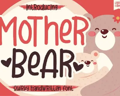 Mother Bear Display font