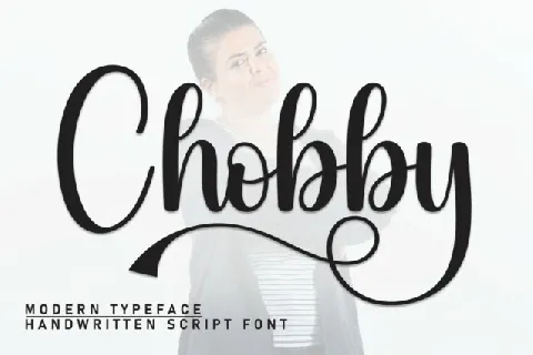 Chobby Script font
