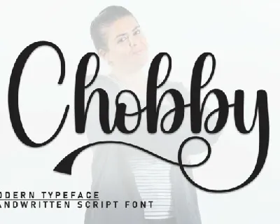 Chobby Script font