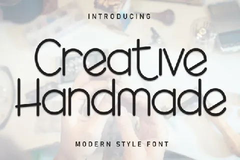 Creative Handmade Display font