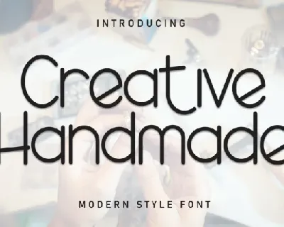 Creative Handmade Display font