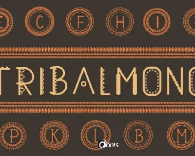 Tribalmono font