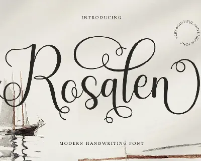 Rosalen font