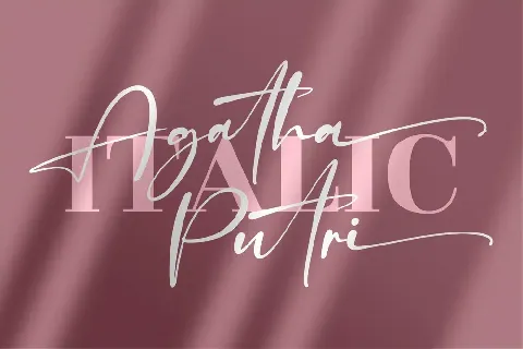 Agatha Putri font