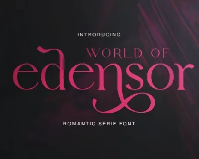 Edensor font