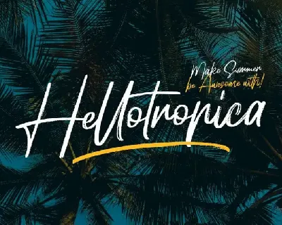 Hellotropica Handbrush font