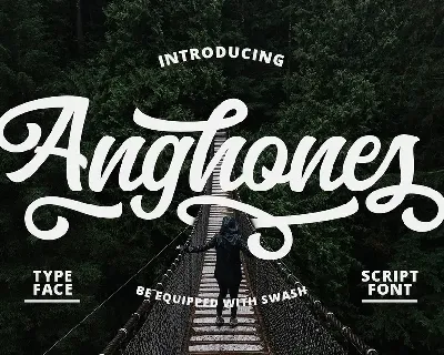 Anghones Script font