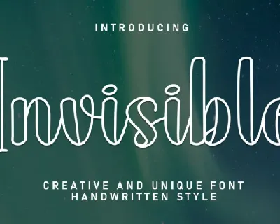 Invisible Script font