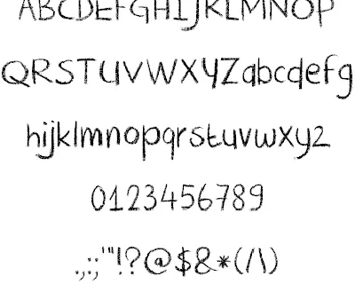 DK Crayon Crumble font