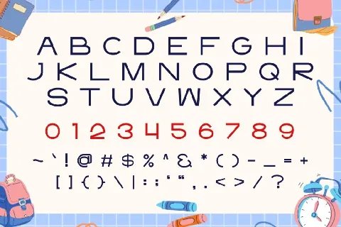 Minimalist School font