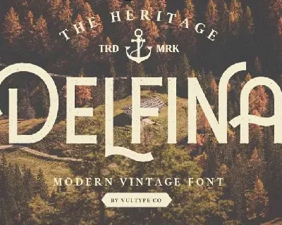 DELFINA Vintage font