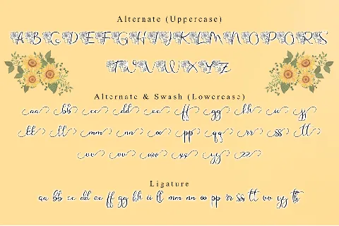 Shine Himawari font