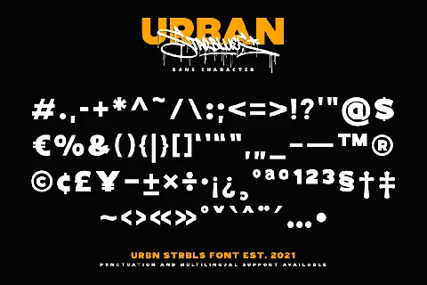 Urban Starblues Demo font