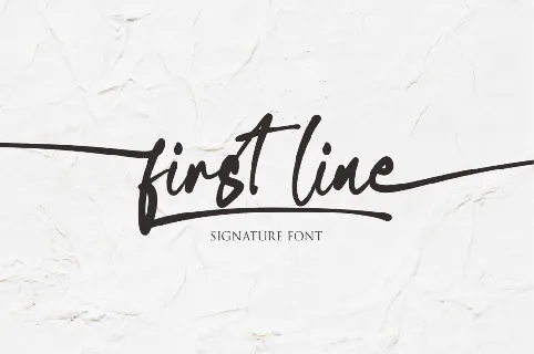 First Line font